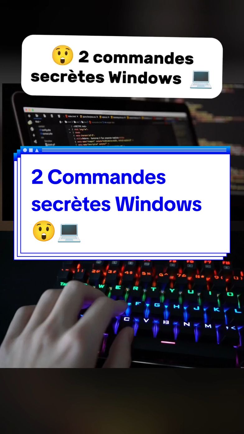 2 commandes secrètes Windows incroyables #viral_video #windows #secret #tipsandtricks #fyp #technology 