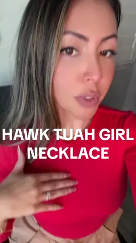 HAWK TUAH GIRL’S jewlery line is FIRE 🔥❤️‍🔥 was actually shocked at how good this necklace is! #jewlery #jewlerybusniess #hawktuah #hawktuahgirl #necklace #daintynecklace #OOTD 