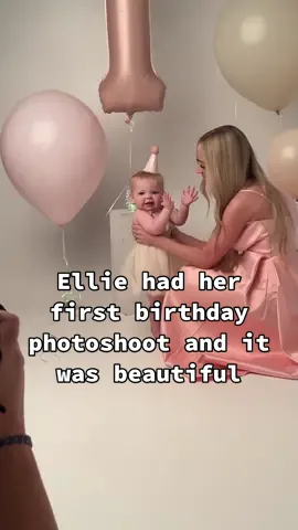 Her reaction to the smash cake! 😂❤️ backstory ::: Ellie is about to turn 1! 😳 We are having her party this weekend, and are getting everything ready! We also wanted to have a 1 year photoshoot! ❤️ We got some balloons and a smash cake so we could take pictures of her eating the cake! We got there and Ellie was the best little model! She did amazing having her picture taken, and I think some of the family pictures we took are also going to turn out great! After the photographer took enough photos, we brought out the cake, and let her devour it! She was slow at first, just picking little pieces off, but then she started taking HUGE bites! 😂 She got really messy, and it was so fun seeing her eat her cake! It’s crazy that it has almost been a year since she was born. She has really grown into the sweetest girl! 🥹 #kayandtayofficial #couples #relationships #pregnant #postpartum 