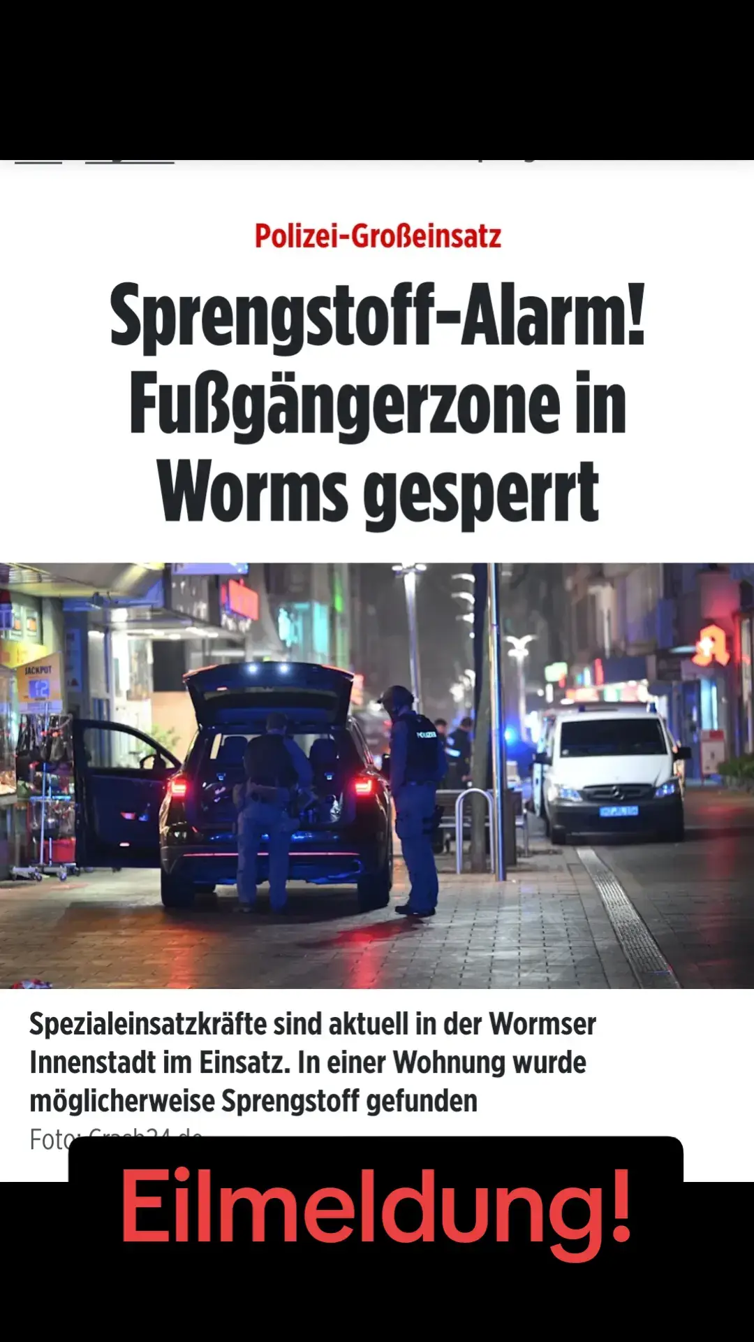 Update: Verdacht auf Sprengkörper in Wohn- und Geschäftshaus Die Lage ist unverändert. Der Kampfmittelräumdienst ist inzwischen vor Ort und macht sich ein Bild. Womöglich wird das Team einen Roboter einsetzen, um den betroffenen Bereich zu erkunden. Entwarnung können wir leider noch nicht geben. #feuerwehr #afd #afddeutschland #afdfraktion #afdwählen #seischlauwählblau #aliceweidel #immerda #eilmeldung #rheinlandpfalz #mannheim 