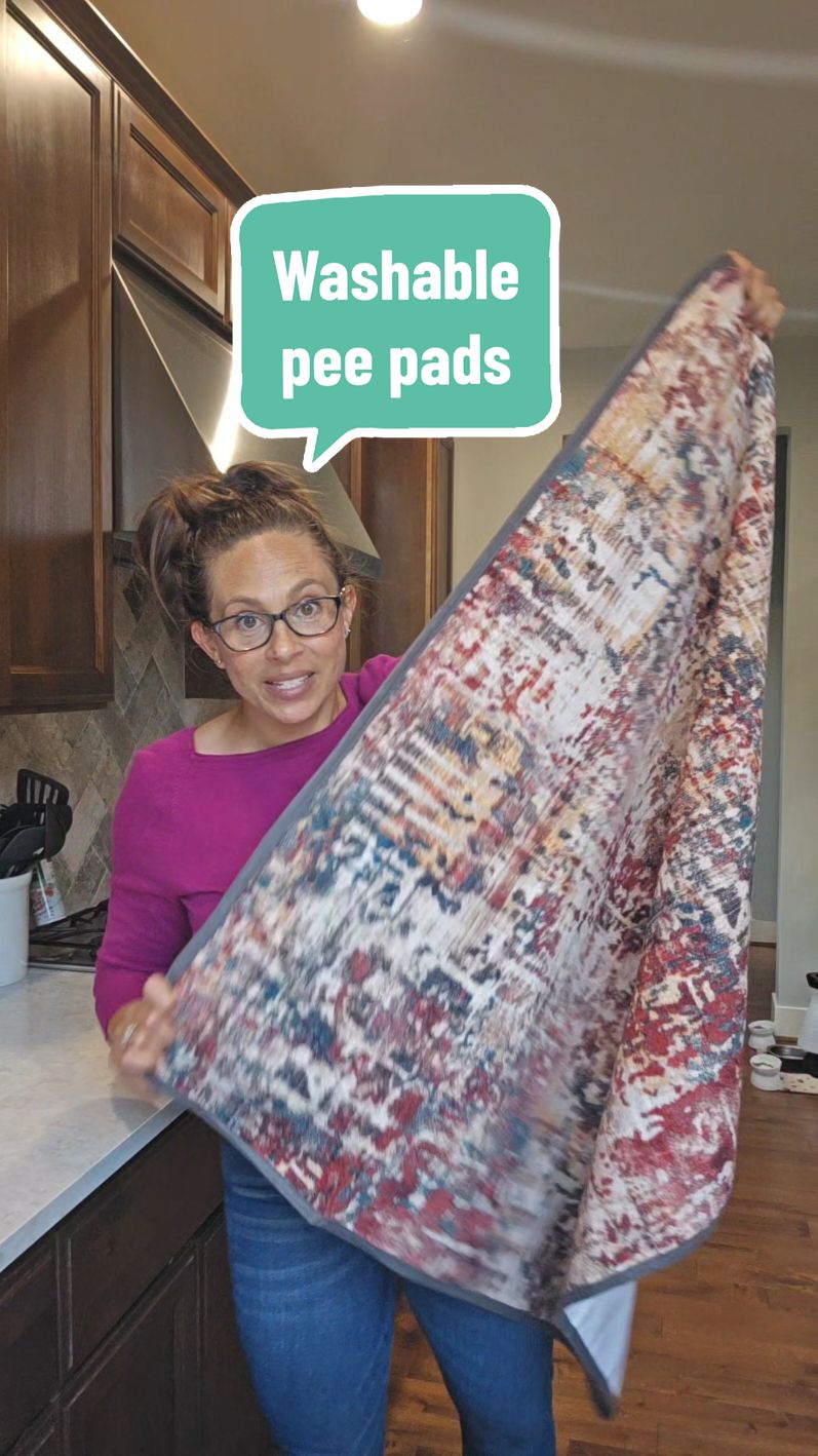 These washable pee pads look better, cost less, and are bigger than the disposable ones! #dogmomlife #dogsoftiktok #treatyourself #tiktokshopblackfriday #tiktokshopcybermonday #tiktokshopholidayhaul  #starcreatorcompetition 