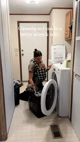 Cleaning so I can be a  better mom & wife #momlife #marriedlife #fyp #momof3 #sahm #foryou #motherhood #baby #cleaning 