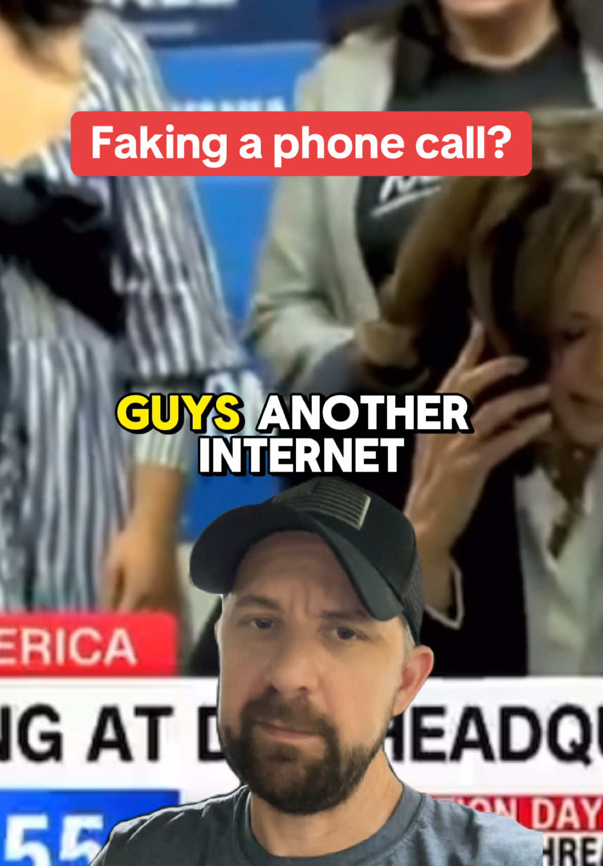 Is Kamala Harris faking a phone call to a voter? #fyp #election #kamala #politics 