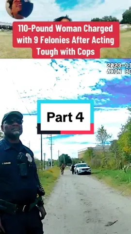 110-Pound Woman Charged with 9 Felonies After Acting Tough with Cops #cops #police #policeofficer #policeoftiktok #copsoftiktok 