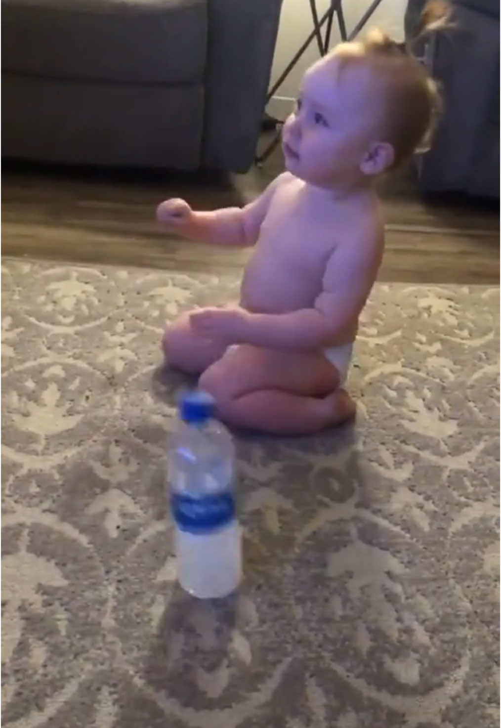 Baby hitting a bottle flip 😂🔥 (via @rachaelmarieeeeee) 