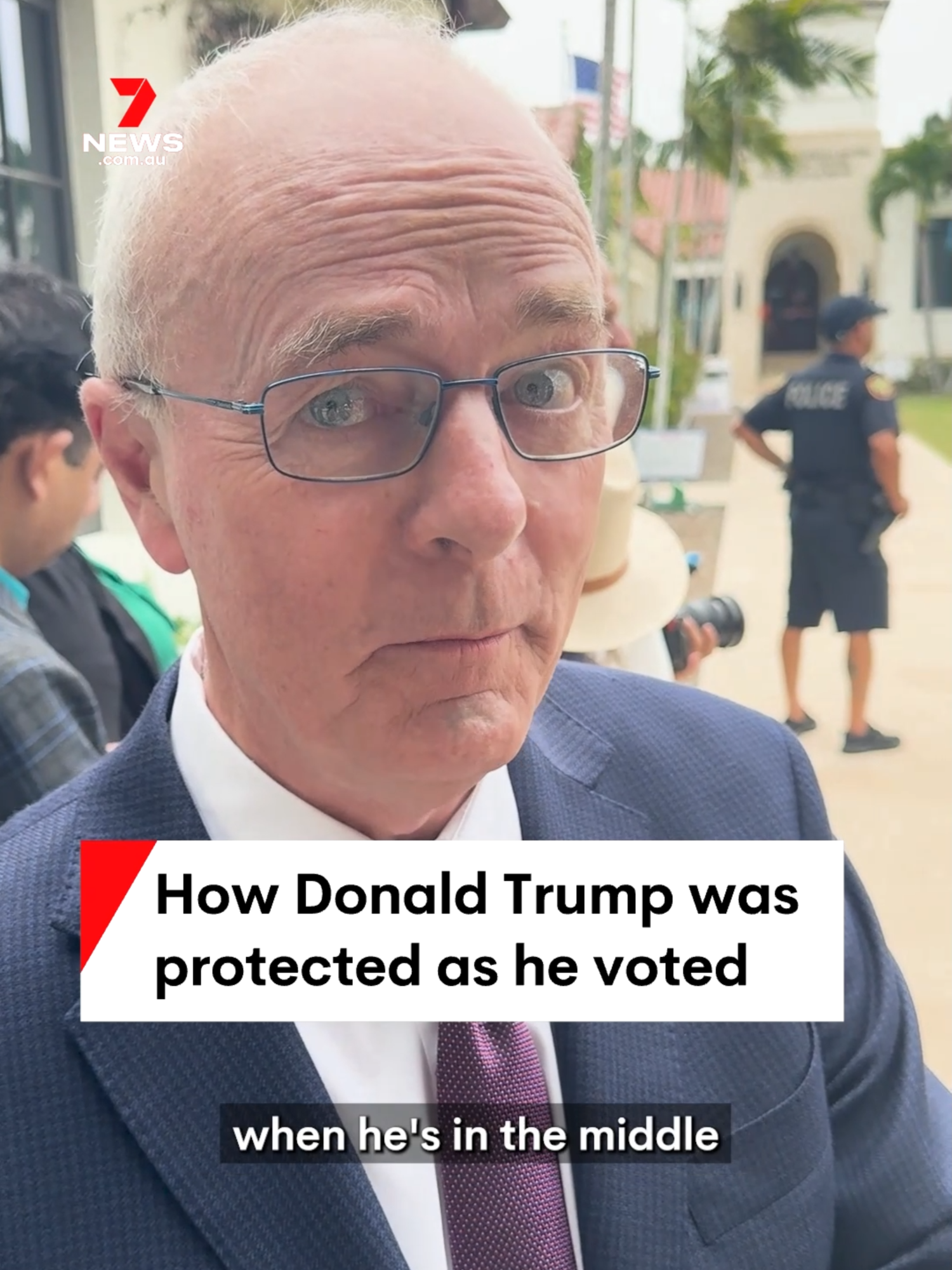 7NEWS US Bureau Tim Lester takes a look how the Secret Service has protected Republican candidate Donald Trump as he cast his vote on election day. #DonaldTrump #Trump #USelection #uselection2024🇺🇸 #voting #presidentialelection #USpolitics #7NEWS