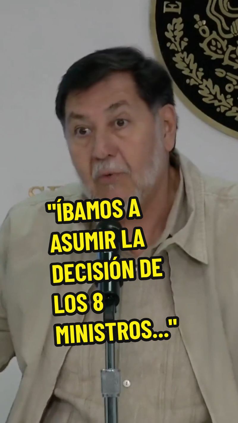 “Íbamos a asumir la decisión de los 8, no teníamos opción (...) pero perdieron”: Noroña  El presidente del Senado, Gerardo Fernández Noroña reconoció que en el caso de que la Corte hubiera votado por mayoría de 8 ministros, “habíamos decidido que íbamos a encontrar un camino, no íbamos a ceder, pero no íbamos a ir al escenario que dijeran que desacatamos el Estado de Derecho, pero perdieron”; y señaló que si en la SCJN insisten en avalar la inconstitucionalidad de la Reforma Judicial con 6 ministros, ya entrarían en el terreno de la subversión y eso sí tiene implicaciones legales.