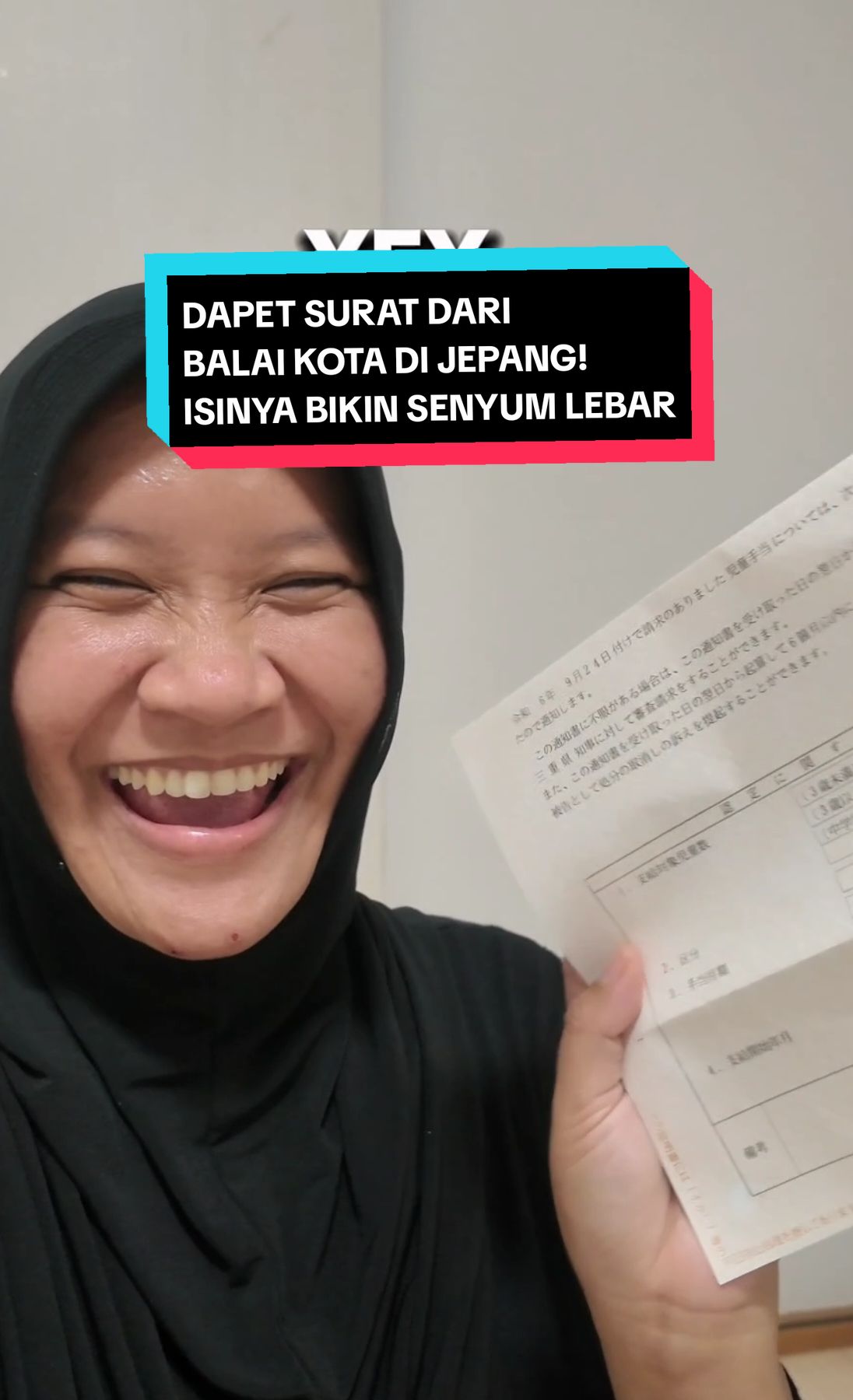 deg degan tiap buka kotak surat dan ada kiriman surat karena nunggu nunggu banget surat dari pemerintah jepang! alhamdulillah ini salah satu yg ditunggu dateng jugaaa