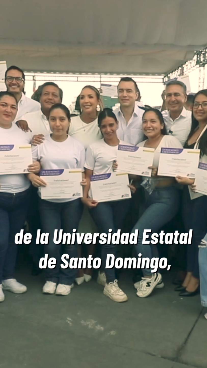 Hoy, la Universidad Estatal de Santo Domingo de los Tsáchilas es una realidad. En #ElNuevoEcuador, la educación superior es de calidad y con igualdad de oportunidades para todos los jóvenes. #ElNuevoEcuadorResuelve 🇪🇨