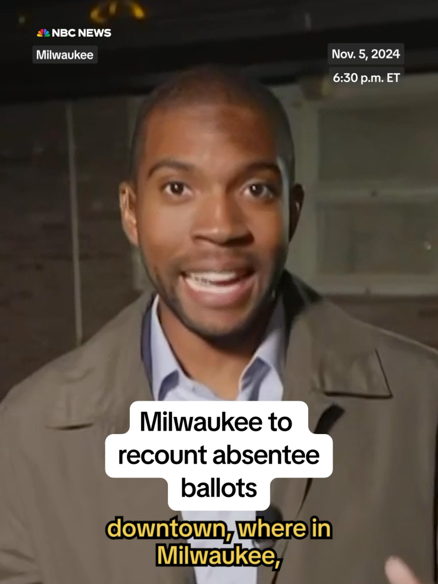 More than 30,000 absentee and early #ballots in #Milwaukee are being recounted after officials noticed that 13 vote tabulator machines weren’t properly locked. Shaquille Brewster reports from #Wisconsin.