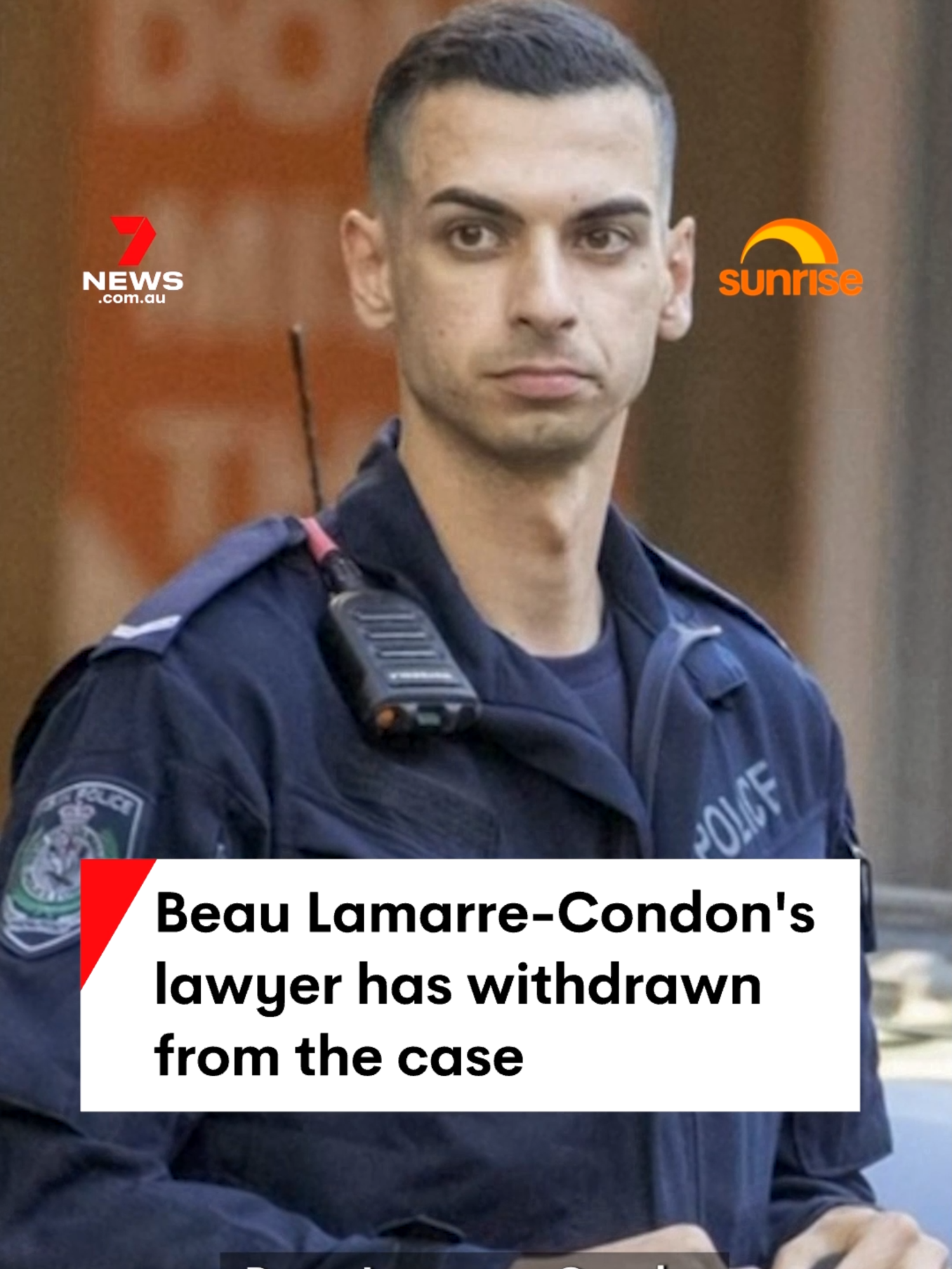 Alleged killer cop, Beau Lamarre-Condon has switched to taxpayer funded legal aid. The 29-year-old is accused of killing former TV presenter Jesse Baird and flight attendant Luke Davies with his police-issued firearm earlier this year. #Sydney #Crime #7NEWS