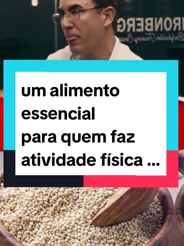 Um alimento essencial para quem faz atividade física ... Dr. Tiago Rocha 🎙️  #CapCut #vidasaudavel #alimento #atividadefisica #saude