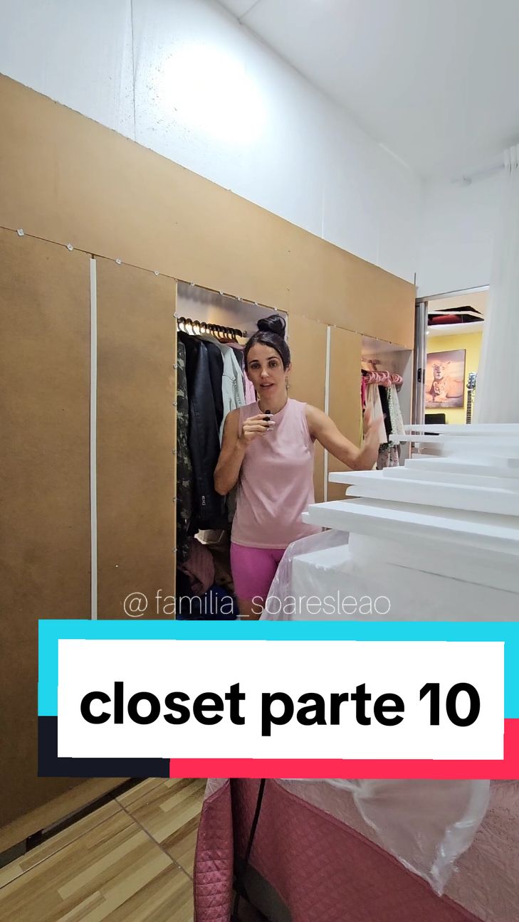 A responder a @emagrecimentojoice parte 10 #reforma #quartopequeno #closet #facavocemesmo 