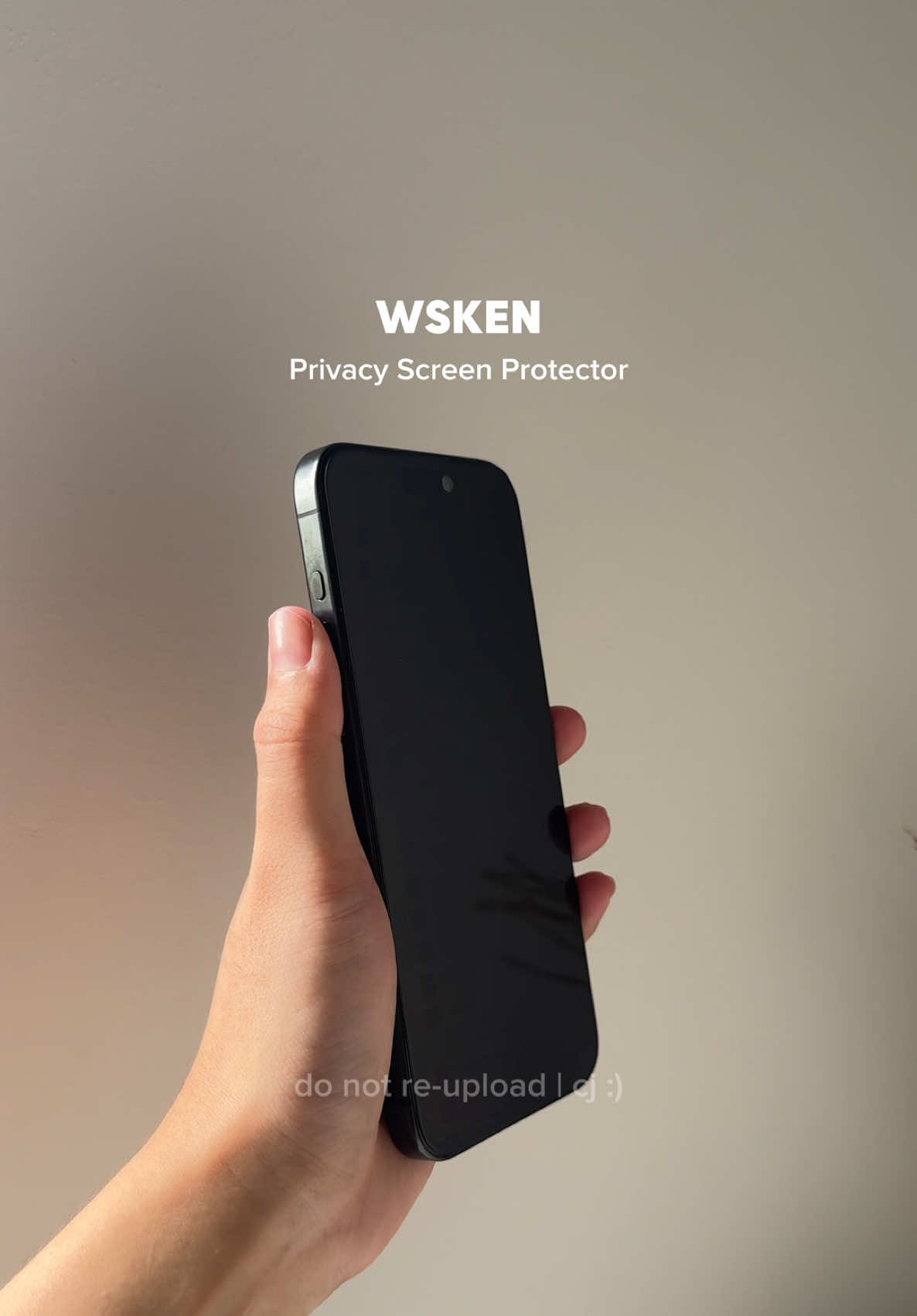 Replying to @cj ◡̈ WSKEN Privacy Screen Protector / Tempered Glass for iPhone #wskenscreenprotector #wskentemperedfilm 