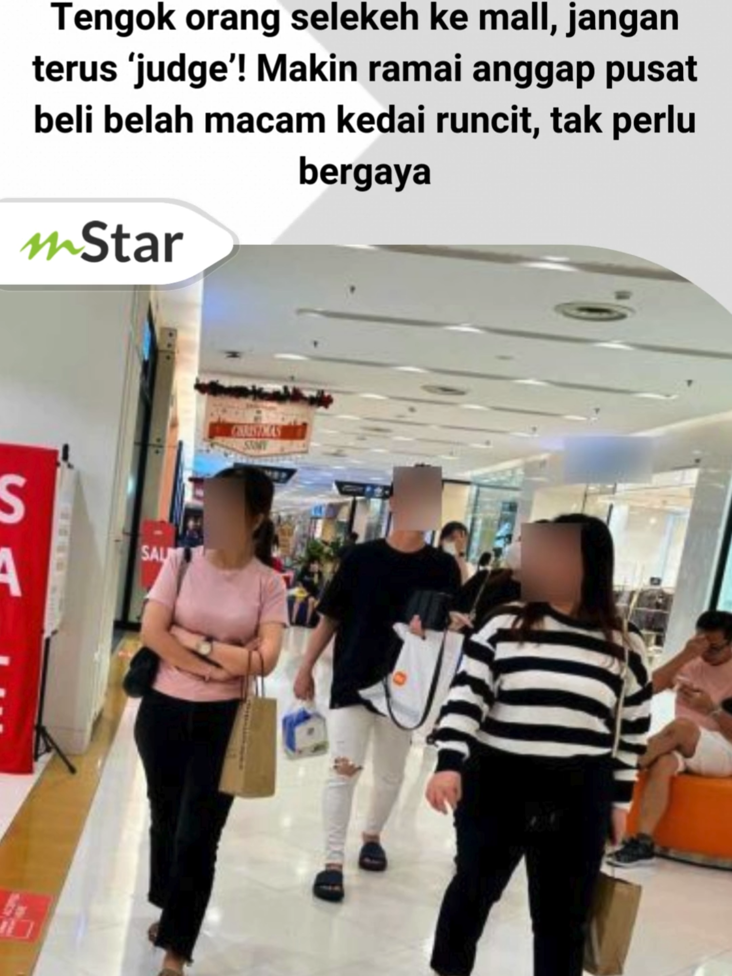 Tengok orang selekeh ke mall, jangan terus ‘judge’! Makin ramai anggap pusat beli belah macam kedai runcit, tak perlu bergaya #beritatiktok #viral #fyp