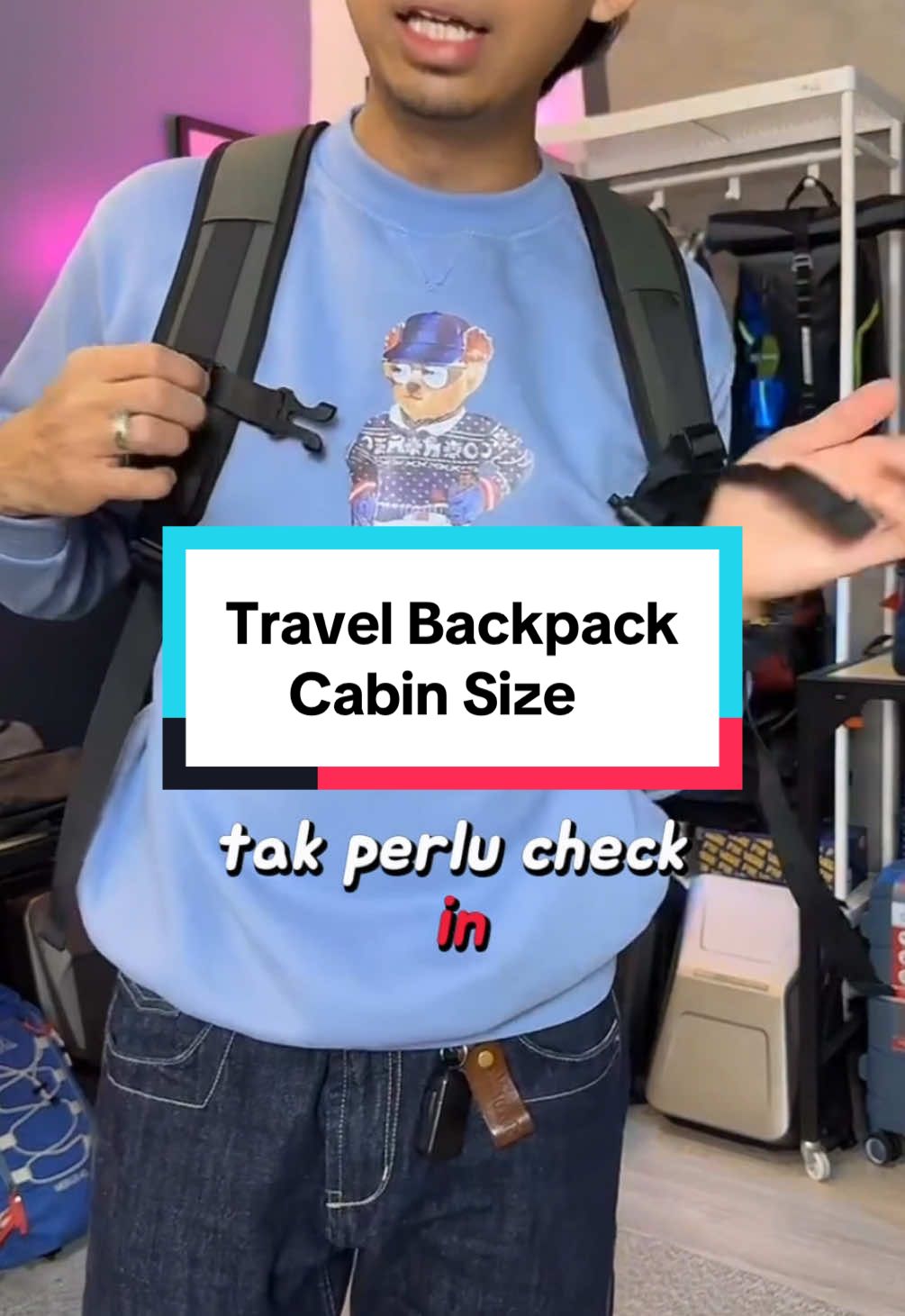 #Bangevexus satu jenis beg travel yang menjadi pilihan ramai oleh kerana saiz beg dan juga compartment yang korang akan dapat. Jom check it out #checkthisout #travel #backpack #beggals #travelbag #cabinsize 