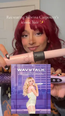 And its only $26?! 😱✨ @wavytalkofficial @wavytalk_us #wavytalk #wavytalkhair #sabrinacarpenter #sabrinacarpenterhair #shortnsweettour #wavytalkcurlingwand #easyhairstyles #fallhairstyles #falldealsforyou #hairtok 