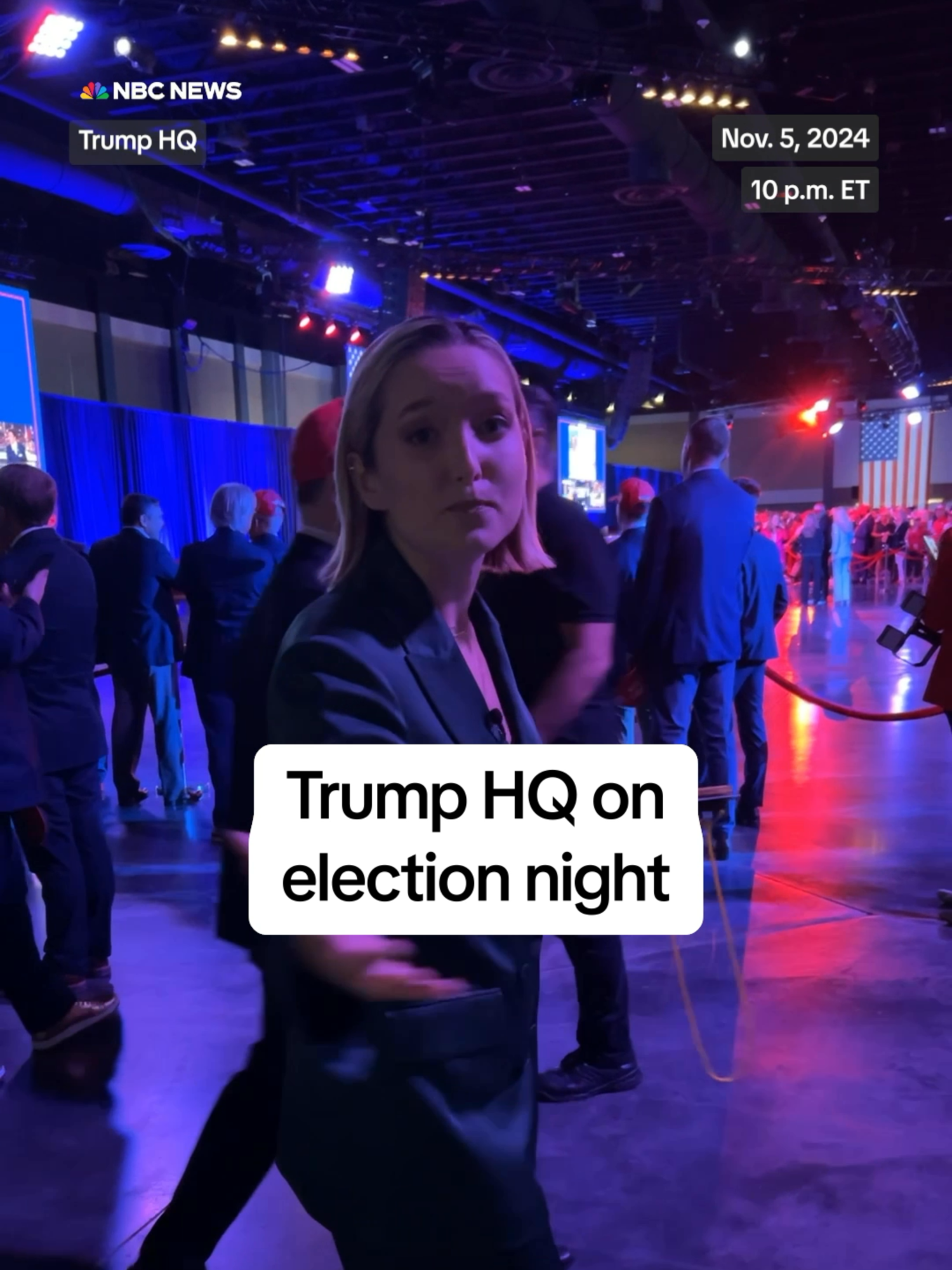 Dasha Burns describes the feeling at #Trump HQ on #election night as races are called.