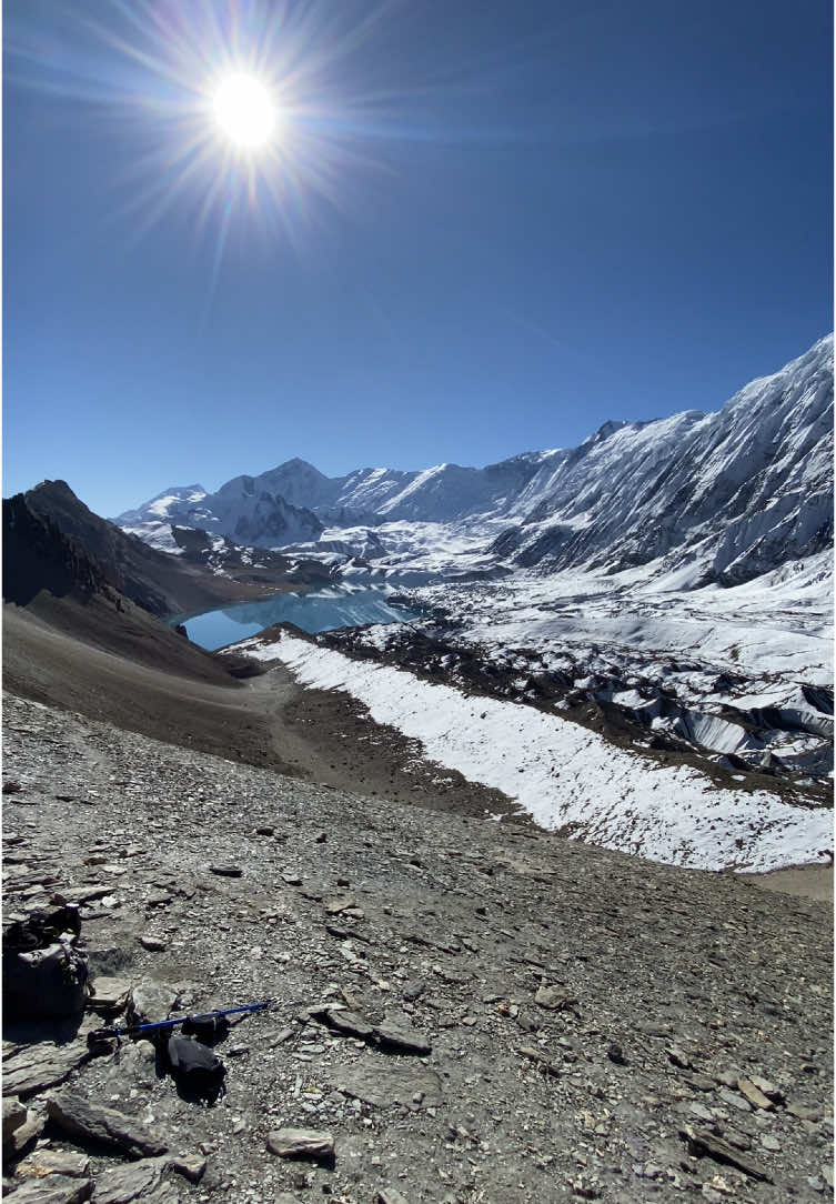Peace in Nature #tilicho #tilicholake #treking #mesokantopass #fyp 