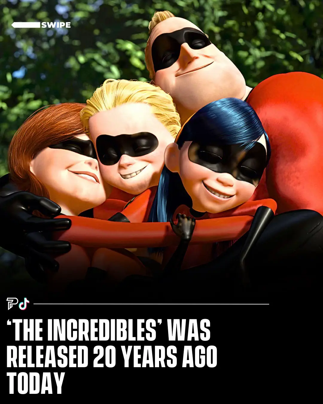 Today marks 20 years since The Incredibles first hit theaters, introducing us to the incredible Parr family 💪🎬 #RoadTo16Million #Pubity 