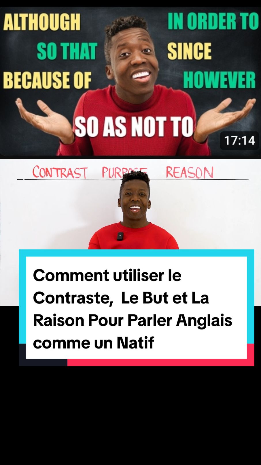 Comment utiliser le Contraste,  Le But et La Raison Pour Parler Anglais comme un Natif#ApprendreSurTikTok #practiceenglish #aprendreanglais #education #teacher #fyp #speakenglish #anglais 