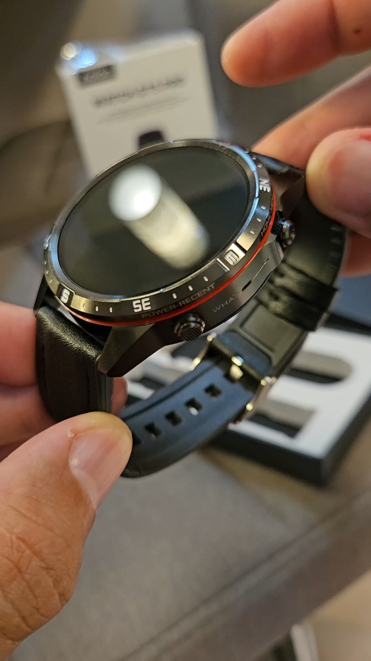 Affordable smartwatch na zinc titanium alloy ang build  at naka-King Panda Glass. apakaAngas! #titanium #alloy #kingpanda #smartwatch #trending #viral 