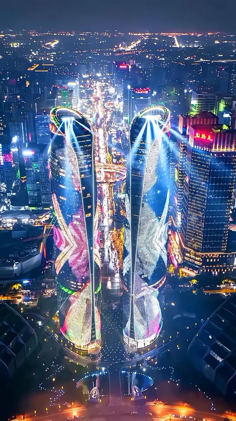 Amazing China🇨🇳 #china #shanghai #twins #towers  #viralditiktok #for #you 