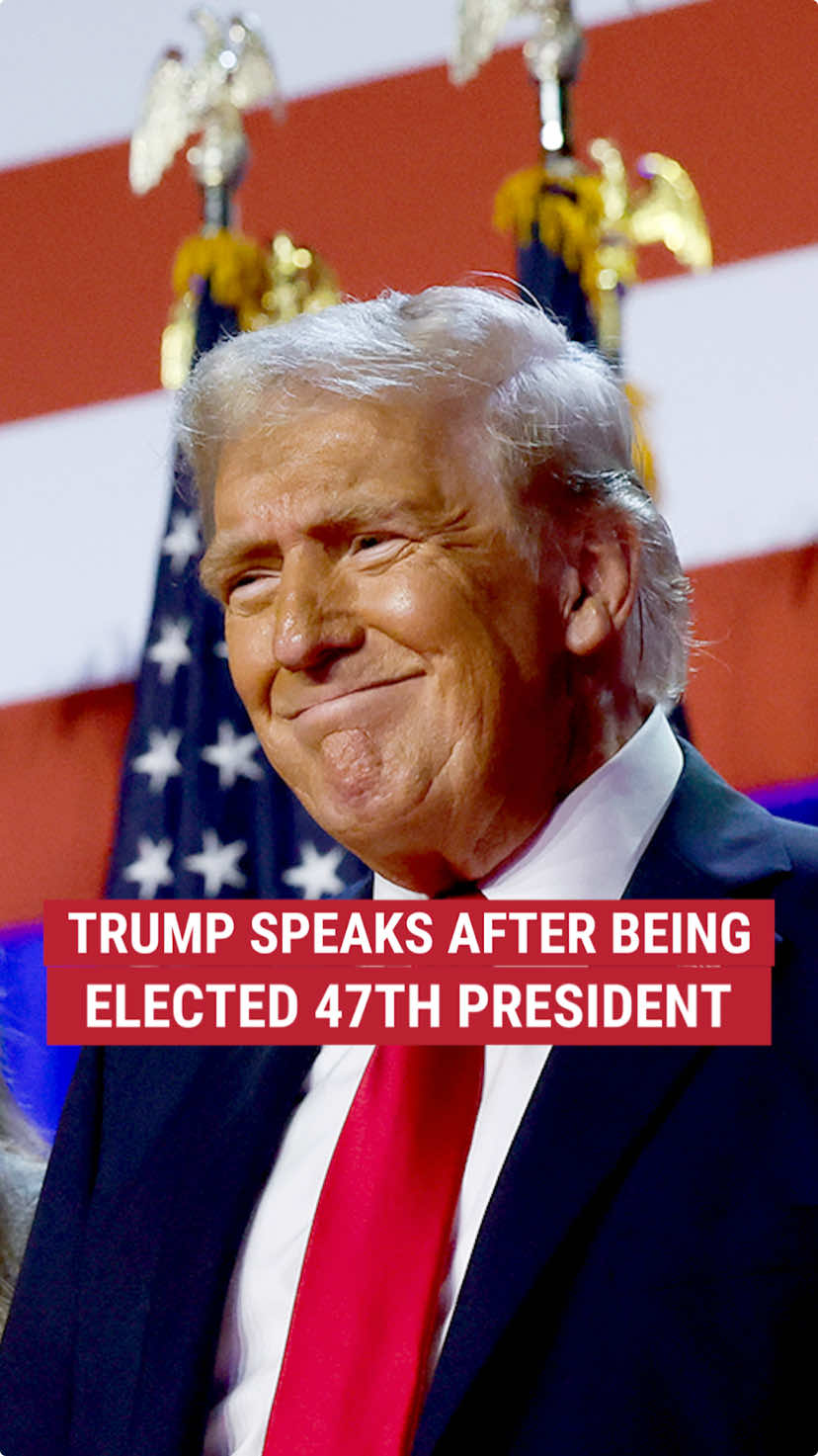 "This will truly be the golden age of America." Donald Trump delivers his first message to the American people after Fox News projects him winning the presidency. #democracy24 #Election2024