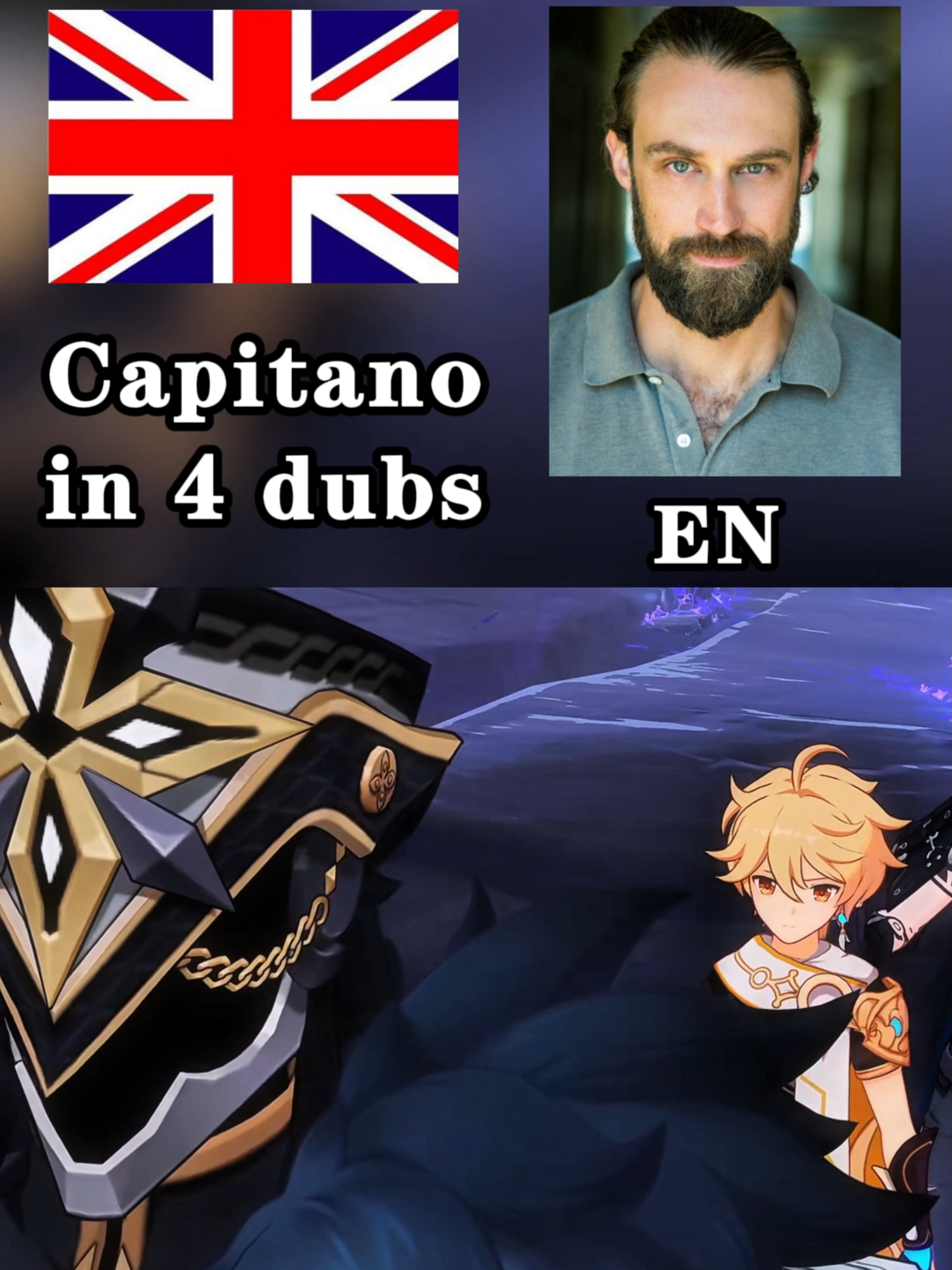 Capitano in 4 dubs#NatlanImpact#genshintrailer#Natlan#genshin#genshimpactedit#genshindub#gamedubbing#mihoyogenshinimpact#hoyoverse#game#mihoyo#Capitano