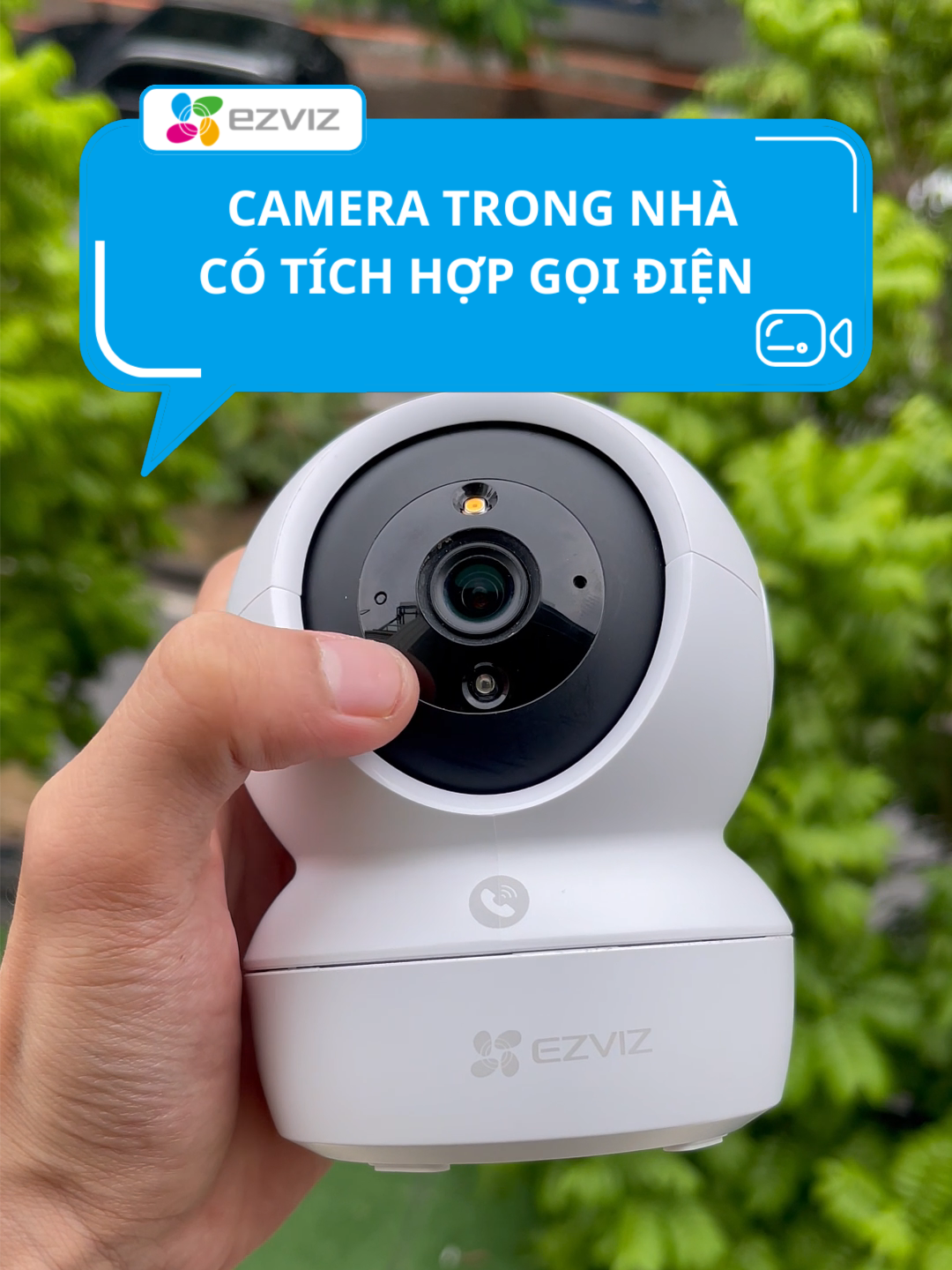 Camera Ezviz H6C Pro gọi điện với 1 chạm #ezvizkomex #komexcamera #cameraezviz #h6cpro #cameratrongnha