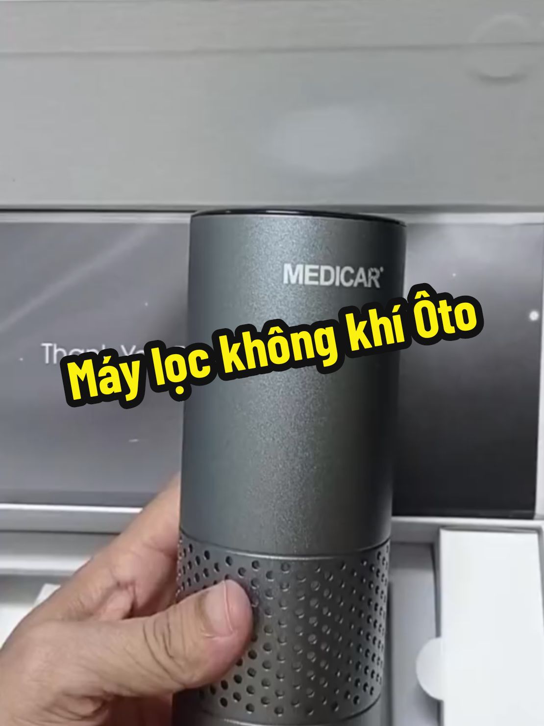 Máy lọc không khí ô tô Medicar lọc bụi mịn, tạo ion âm diệt khuẩn khử mùi chống say xe cho xe hơi #xuhuongtiktok #hangmoive 