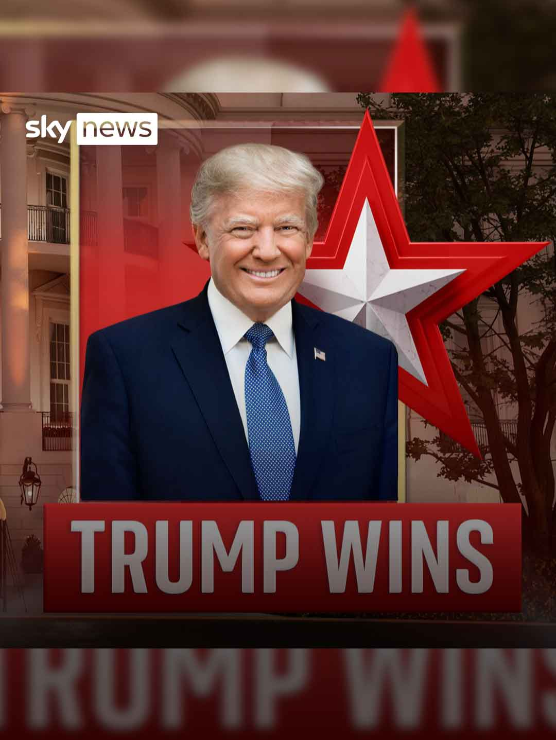 BREAKING: Donald Trump will return to the White House after claiming a stunning victory over his opponent Kamala Harris, data shows. #DonaldTrump #Republicans #uselections2024