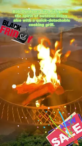 32-Inch Wood Burning Fire Pit with Removable Cooking Grill.#balioutdoorlife #balioutdoors #balioutdoorsfirepit #OutdoorDesign #AestheticDesign #ReindeerDesign  #functionaldesigning #newyear #warm #newyear #blackfriday #warmwinter 