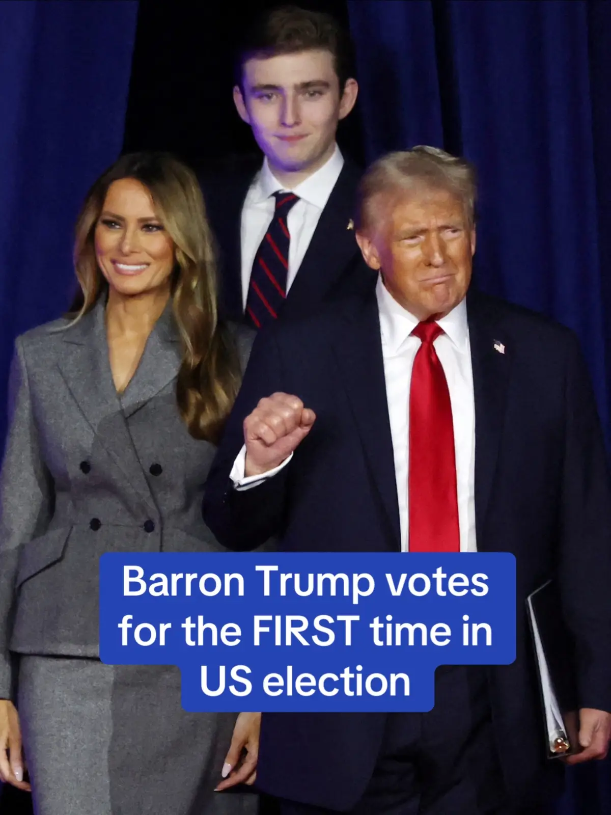 Barron Trump cast his first ever ballot as his pround mom, Melania Trump, shared a picture of the 6ft9 18-year-old at the polls.  Barron is Donald Trump’s youngest son and throughout Trump’s campaign he reportedly advised his father on how to secure younger voters.  Donald Trump has pulled off an astounding political comeback and regained the White House after being declared the winner of the 2024 U.S. presidential election. Trump will also become the oldest president ever inaugurated, beating Joe Biden's record by five months. Read more at DailyMail.com #trump #donaldtrump #barrontrump #teen #vote #poll #election #republican 