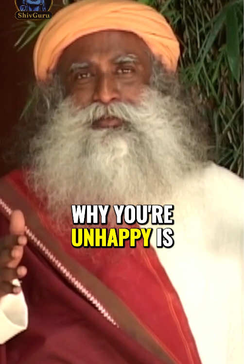 This is WHY You're UNHAPPY! 🧘🏼‍♂️Learn Inner Engineering for Mental Balance, Health & Joy (link in bio): sadhguru.org/ie 👉Download the Sadhguru App for Free Yoga & Meditation (link in bio) 🏷️ Use Code ‘SHIVGURU’ for 5% OFF on Isha Life Products (link in bio): ishalife.sadhguru.org/in #sadhguru #mindsetmotivation #thoughts #manifestation #happiness #life #positivevibes