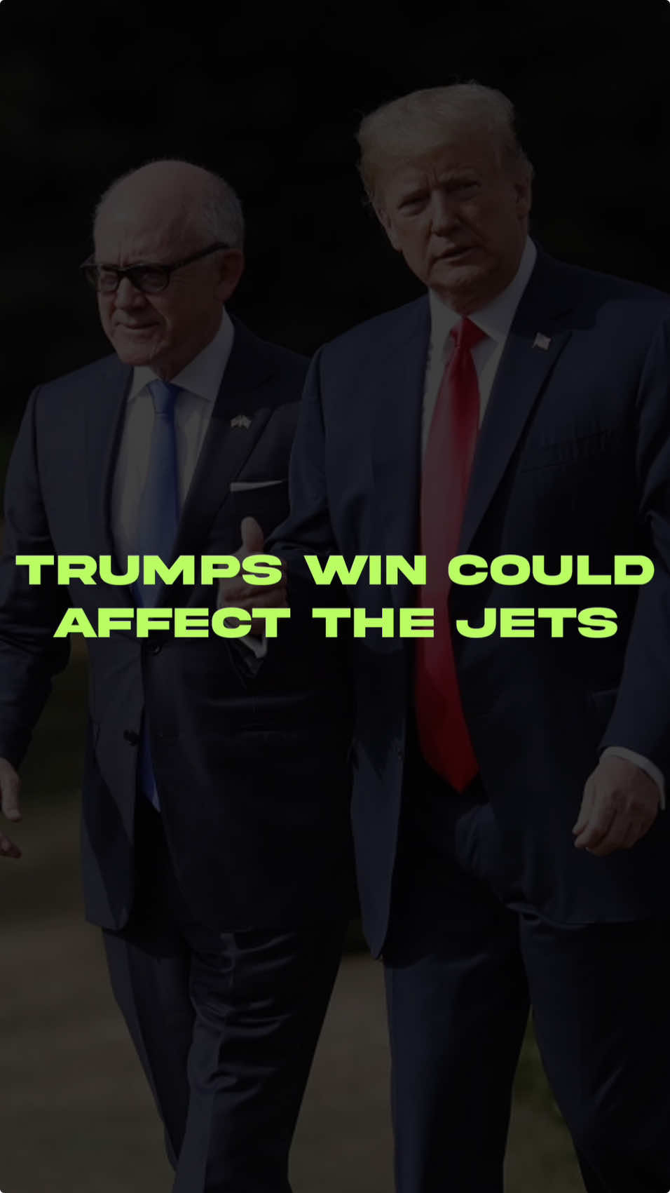 Here’s how Trump winning the election could have an affect on the New York Jets… good thing or bad thing?  #nfl #nflnews #nflmemes #newyorkjets #jets #trump #woodyjohnson #presidentialelection 