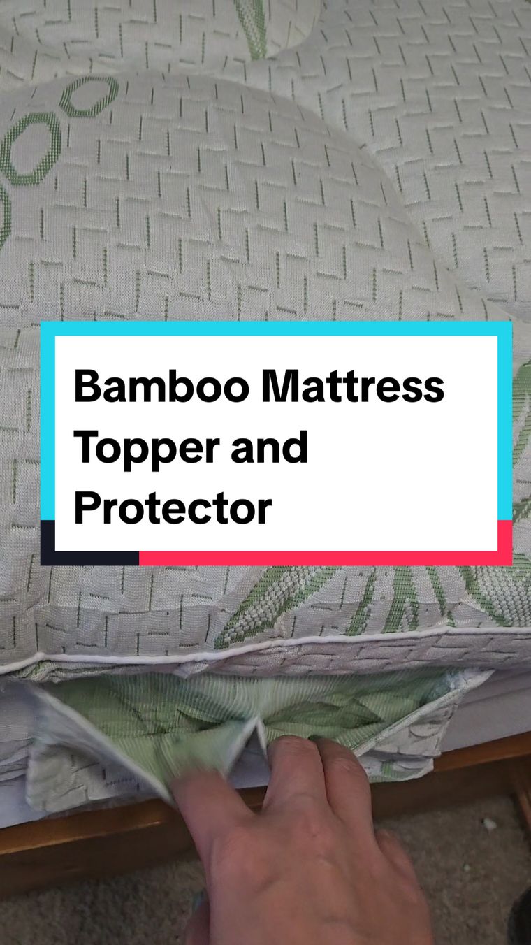 This bamboo mattress topper will save you thousands when you don't need to buy a new mattress! Just revitalize your mattress with this topper! #bamboomattresstopper #mattresstopper #softmattresstopper #mattressprotector #tiktokmademebuyit #tiktokshopholidayhaul #tiktokshopcybermonday #tiktokshopblackfriday 