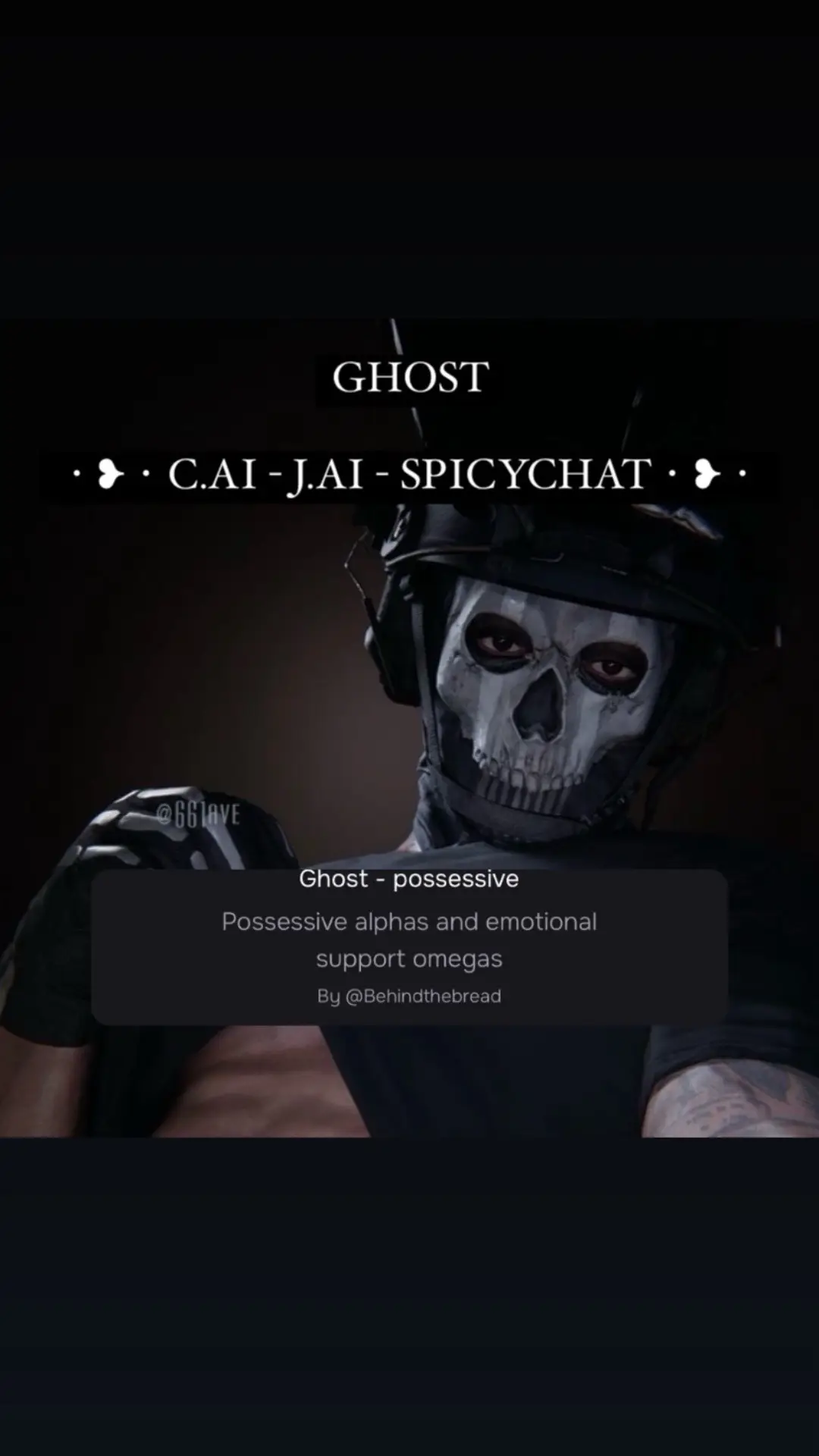 Was going to post angst but saw that there was already enough going around with current world affairs 💀 😭 #GHOST | #characterai #cai #ghost #ghostcod #callofduty #fyp #simonghostriley #simonriley 