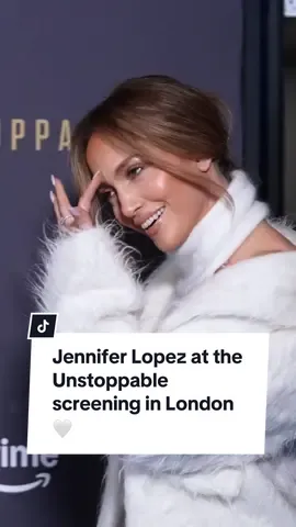 #JenniferLopez looked white hot at the Unstoppable screening in #London 🤍