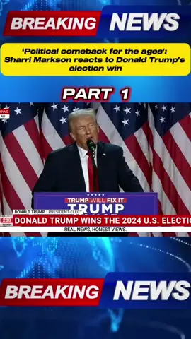 ‘Political comeback for the ages’: Sharri Markson reacts to Donald Trump’s election win #breakingnews #latestnews #election2024 #donaldtrump #thedailyshow #usa