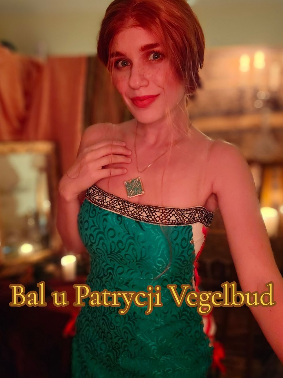 Triss i Geralt wybierają się na bal do Patrycji Vegelbud 🫢 #trissmerigoldcosplay #trissdress #geraltandtriss #patrycjavegelbud #novigraf 