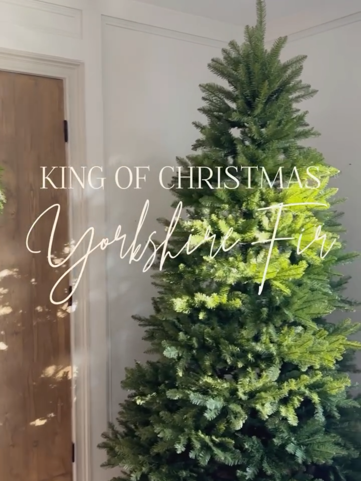 The Yorkshire Fir, featured by nikkihomediy(IG) #kingofchristmas #kingofchristmastree #christmastiktok #holidaytok #christmastree #holidayhomedecor #