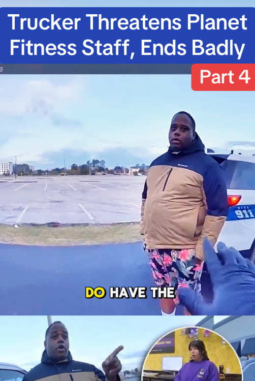 Trucker Threatens Planet Fitness Staff, Ends Badly#copsoftiktok #police #cops #flypシ #viral #usa 