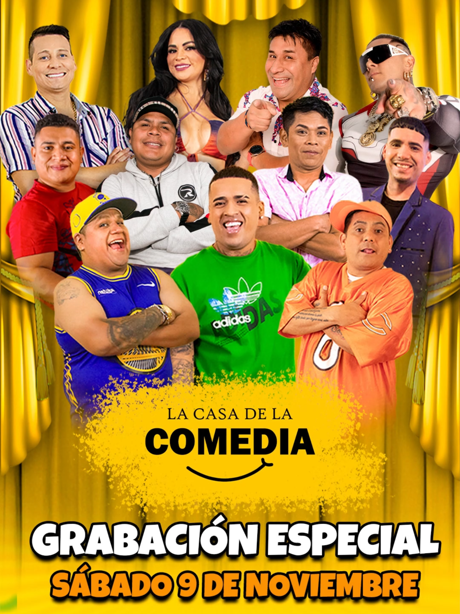 Grabación especial este SÁBADO 9 de Noviembre en La Casa de la Comedia 😱🔥 ¡Los Esperamos! 🥳 @luiguicarbajal2021 @lesliemoscosooficial @comicodannyperu @mackyna.songhurst @topitorisas02 @comicojefri @comicosapitooficial @jim_suero @frejolitojr @jeffersonoficial10 @elsolyoficial