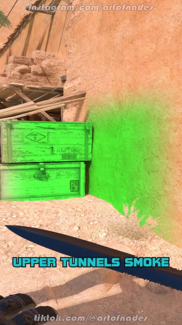 Smoke that might be useful when you push Tunnels #artofnades #dust2cs2 