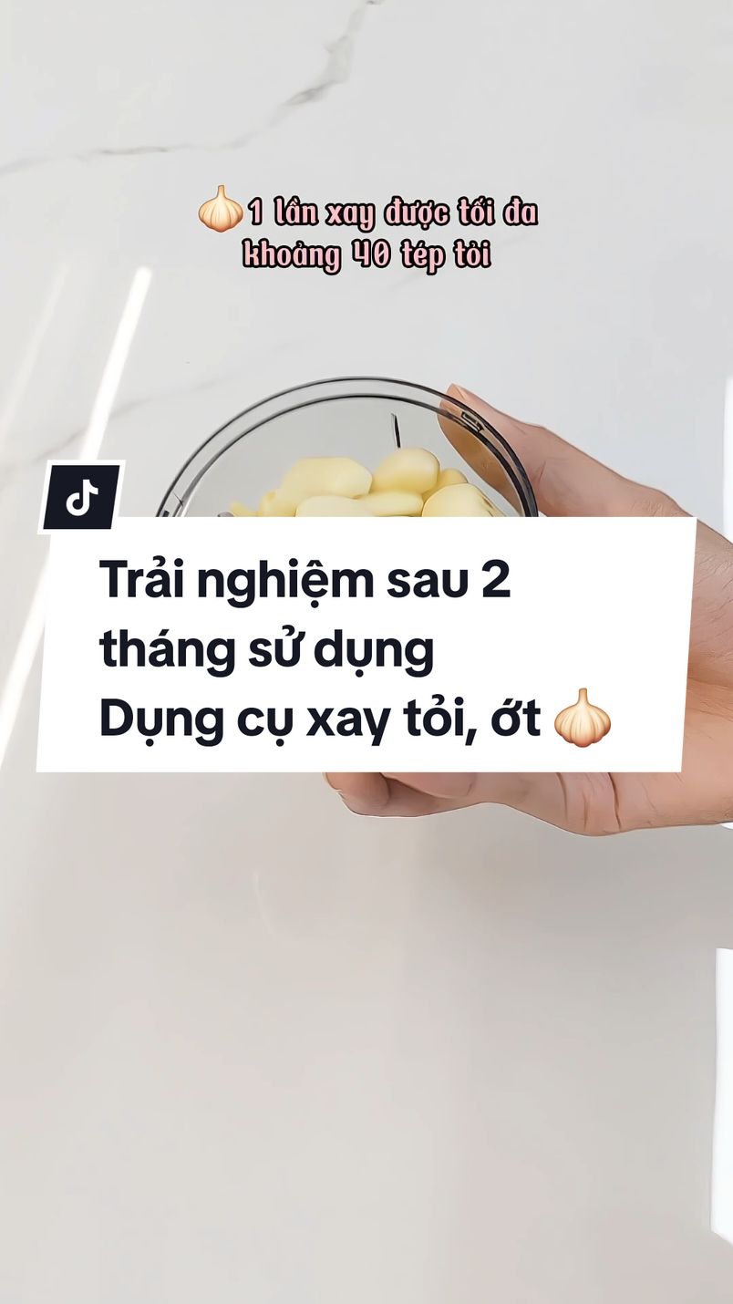 Gần 2 tháng sử dụng thì mình vẫn rất iu thích Dụng cụ xay tỏi, ớt Inochi nha🧄🌶 Quá là tiện lợi luôn😘 #review #dogiadung #inochi #dungcuxaytoiot #salevuivodoi #tiktokshop1111 #luotvuisam 