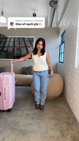 Replying to @princess meet the Atlas Pink family #luggage #beis #wishlist #holidaylist 
