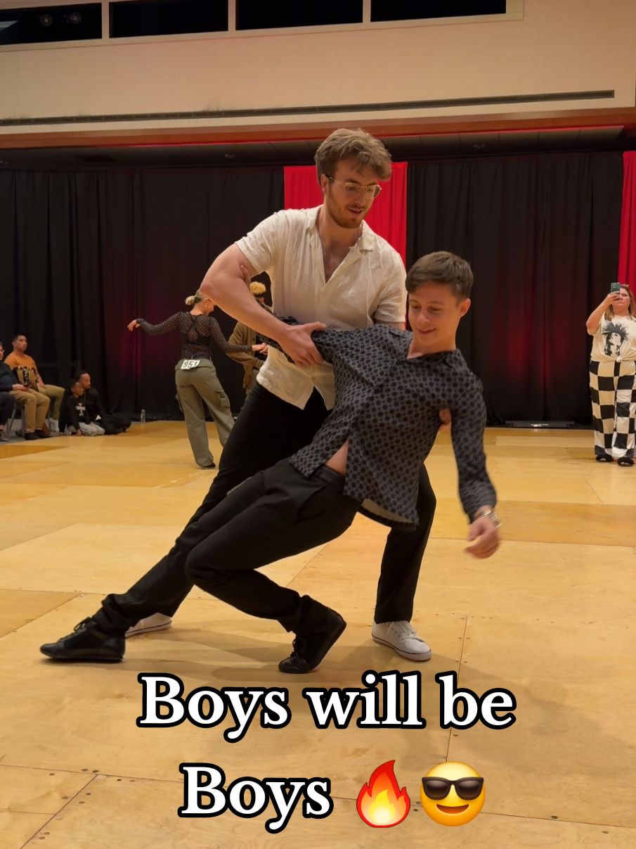 Boys will be Boys ... 🔥😎 Thanks @keeriganr for this amazing dance in All Star prelims at Midnight Madness 😁 🕺@leolorenzooo  🕺@keeriganr  Feel free to share 🙏 #dance #dancers #dancer #danse #danseurs #danseur #wcs #westcoast #westcoastswing #modernswing #coupledance #dancehall #dancing #dancevideo #dancevideos #dancelife #dancerlife #pro #profesionals #teachers #art #artists #artist #video #videooftheday #reel #reels #leolorenzooo #leolorenzo #dallas