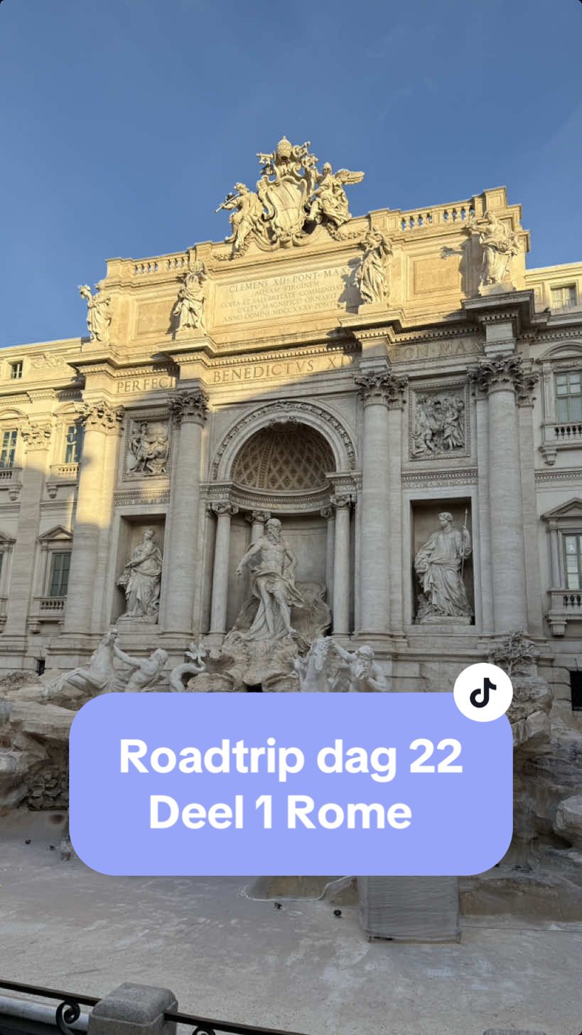 Dag 3 in Rome! Omdat wij om 7 uur al bij de fontein stonden was dit een erg lange dag, hierdoor bestaat deze dag uit 3!✨ delen. Dus volg me om niks te missen van onze reis!  #italie #trevifountain #italy #roadtrip #dagvlog #rome #roma #roadtrip #reis #reisvlog #fyp 