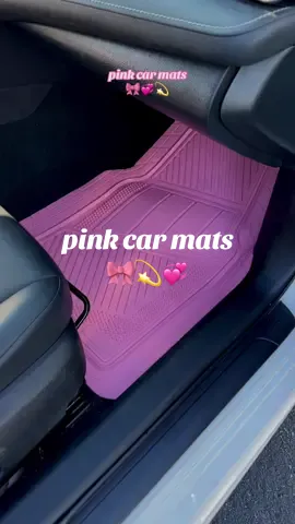 pink car mats added to the Christmas list 🎀☑️ heavy duty rubber, universal works for most vehicles, custim fit cut your mats to the perfect fit ✂️💖 #carmat#carmats#pinkcarmats#pinkcaraccessories#caraccessories#blackfridaydeals#cybermonday#cybermondaydeals 